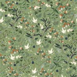 Bespoke Cranes Wallpaper • Green • Swatch