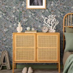 Bespoke Cranes Wallpaper • Lilac • Insitu