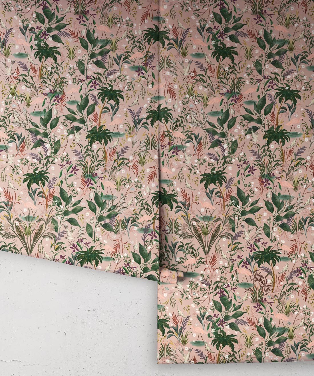 Bespoke Flamingos Wallpaper • Pink • Rolls