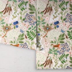 Flowering Trees Wallpaper • Linen • Rolls