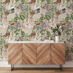 Flowering Trees Wallpaper • Linen • Insitu