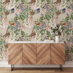 Flowering Trees Wallpaper • Linen • Insitu