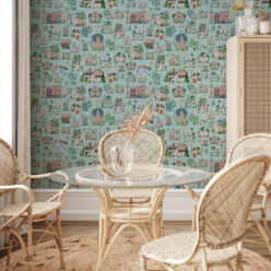 Around The World Wallpaper • Mint • Insitu