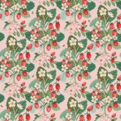 Strawberries Wallpaper • Blush • Swatch