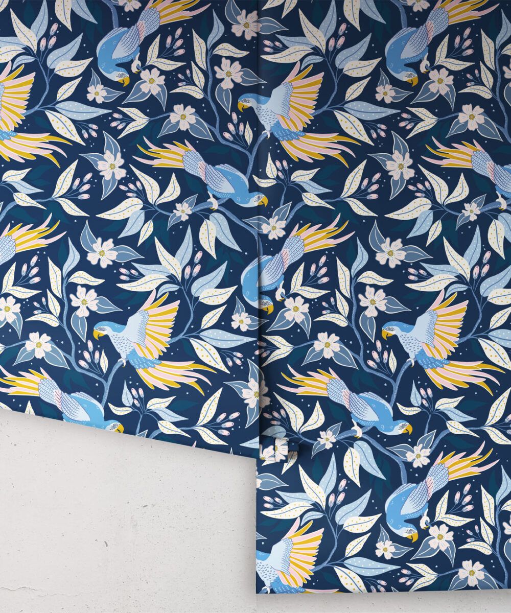 Parrot Wallpaper • Tropical Bird Design • Milton & King USA