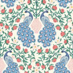 Peacock Wallpaper • Blush • Swatch