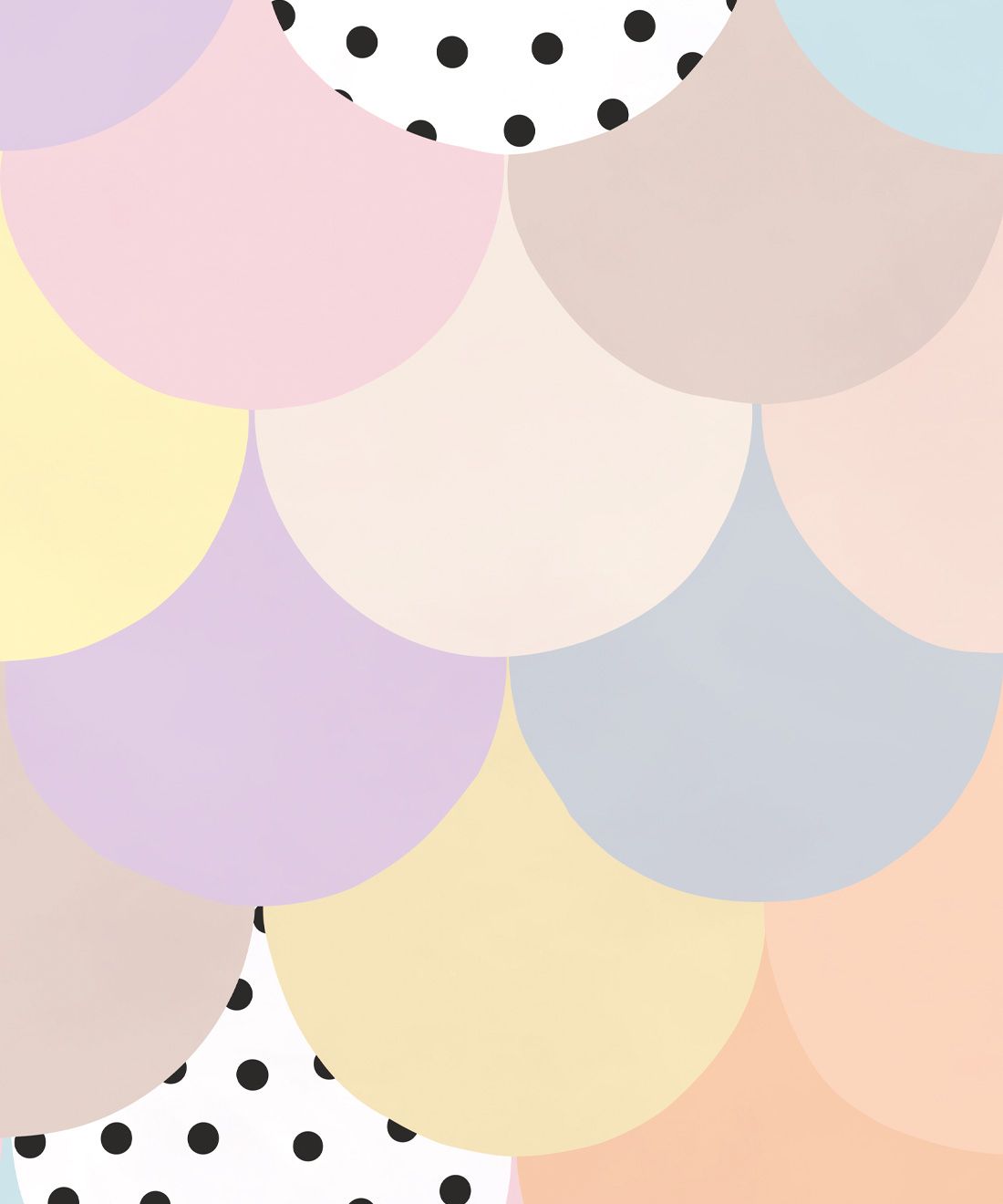 Happy Scales Mural • Pastel Spot • Swatch