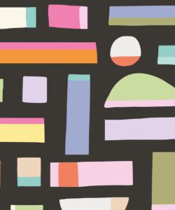 Shape Play Mural • Black • Swatch