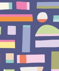 Shape Play Mural • Navy • Swatch