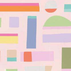 Shape Play Mural • Pink • Swatch
