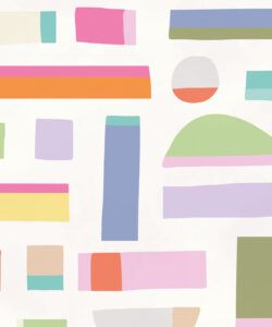 Shape Play Mural • White • Swatch