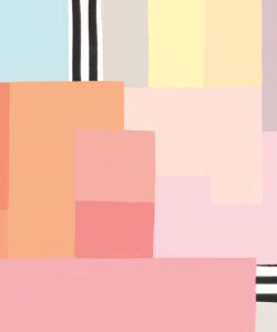 Stepping Up Mural • Pastel Line • Swatch