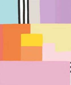 Stepping Up Mural • Rainbow Line • Swatch