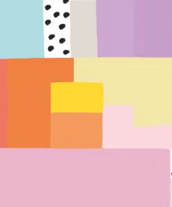 Stepping Up Mural • Rainbow Spot • Swatch