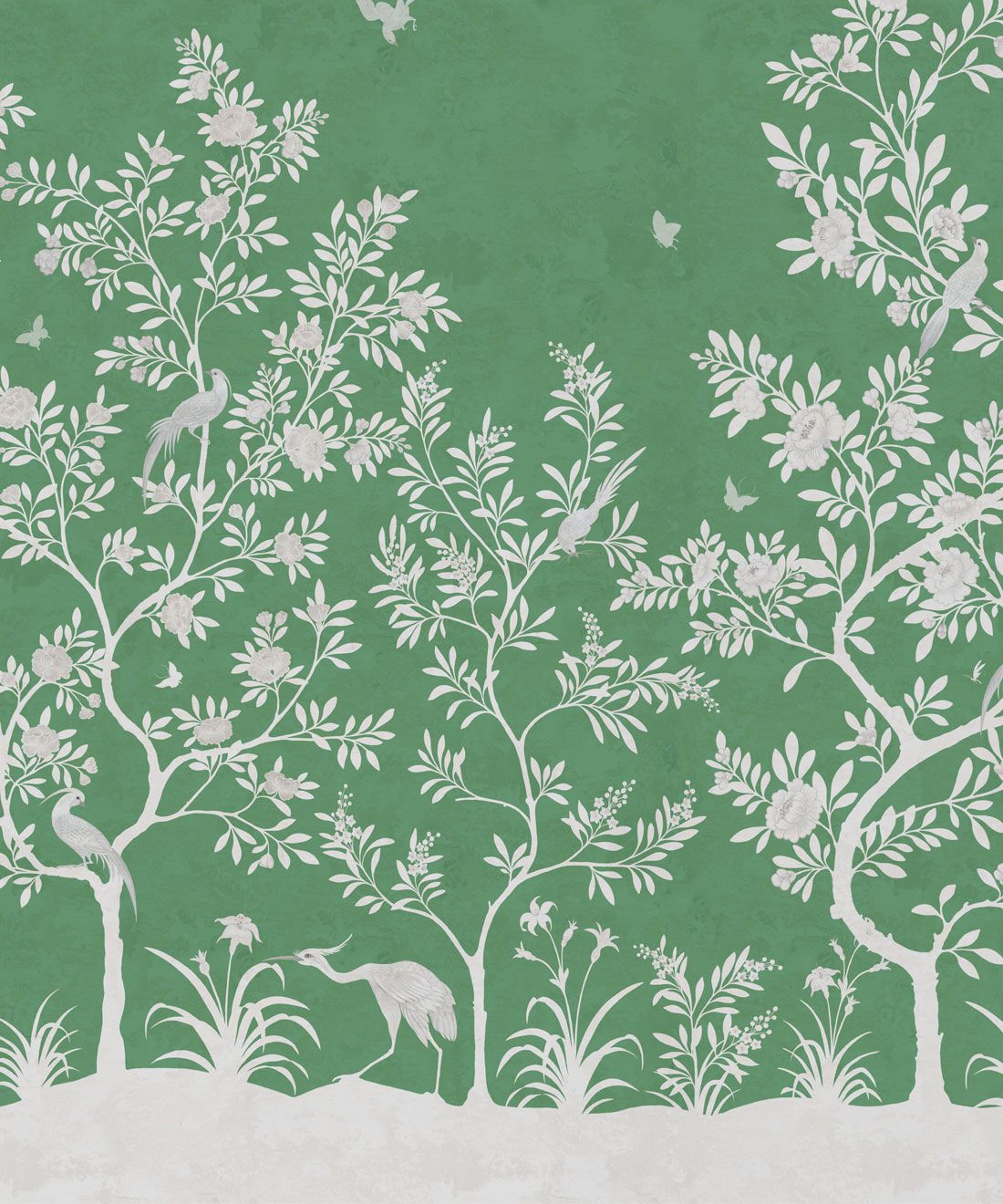 Grandiflora Mural • Vert • Swatch