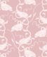 Birds on Vines Wallpaper • Pink • Swatch