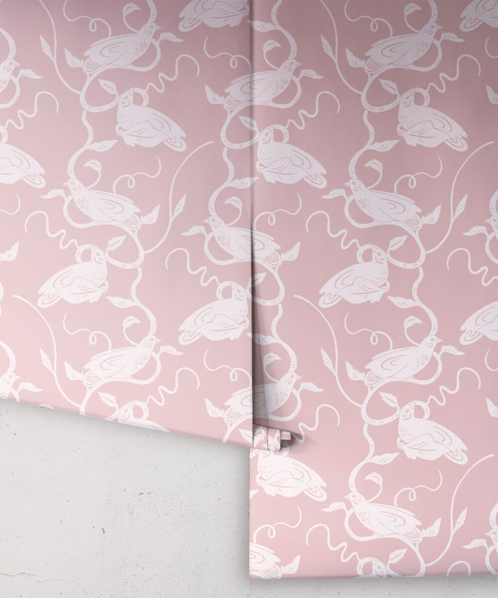 Birds on Vines Wallpaper • Simple and Soothing • Milton & King