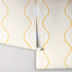 Wavy Lines Wallpaper • Sun • Rolls