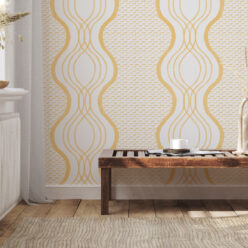 Wavy Lines Wallpaper • Sun • Insitu