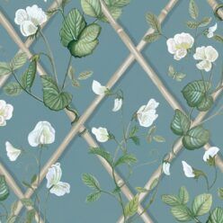 Grande Climbing Sweet Pea Wallpaper • Provence & Cane • Swatch