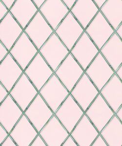 Colony Wallpaper • Pink & Green • Swatch