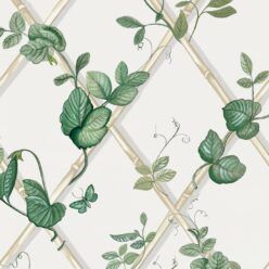 Grande Ivy Wallpaper • Irish Linen & Cane • Swatch