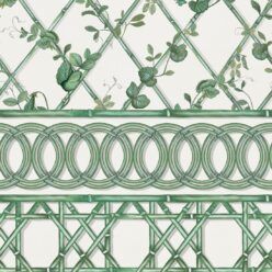Ivy Frieze Mural • Irish Linen & Green • Swatch