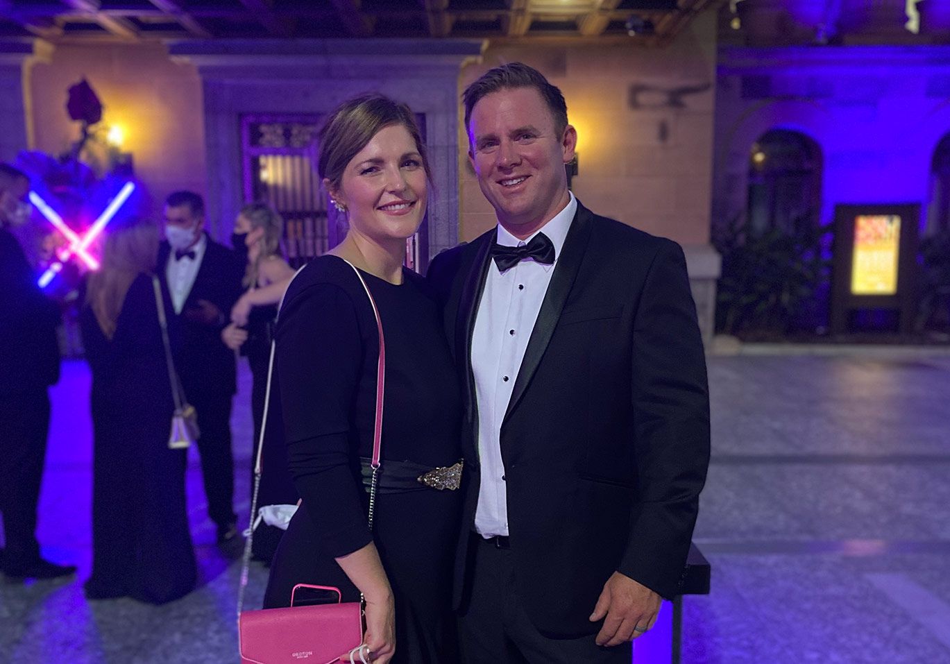 Jenn and Bryce at an event