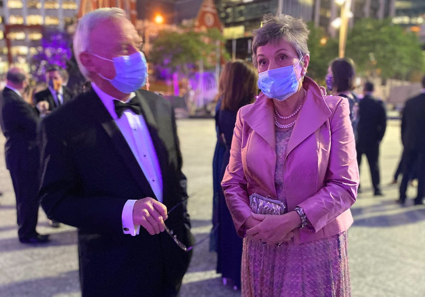 Hunter & Marg looking dashing at an award event