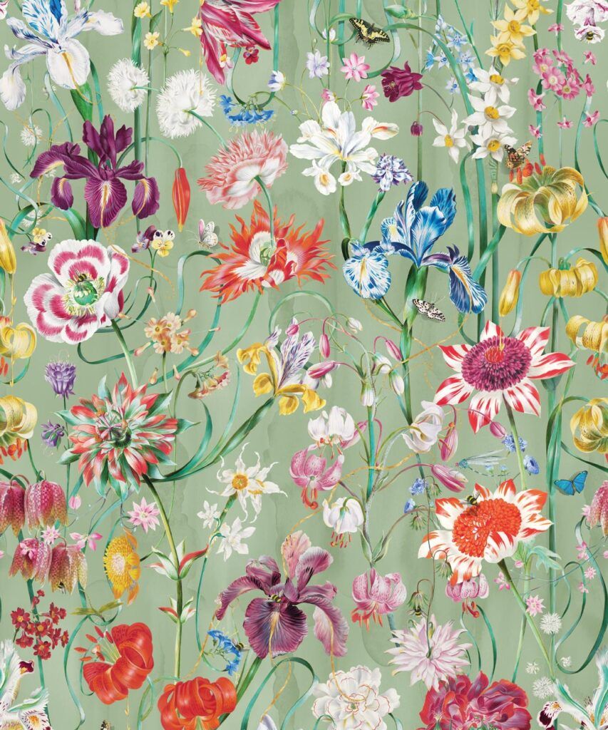 J'adore Wallpaper • Realistic Floral Wallpaper • Milton & King Usa