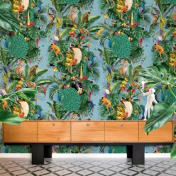 Festa Wallpaper • Blue • Insitu