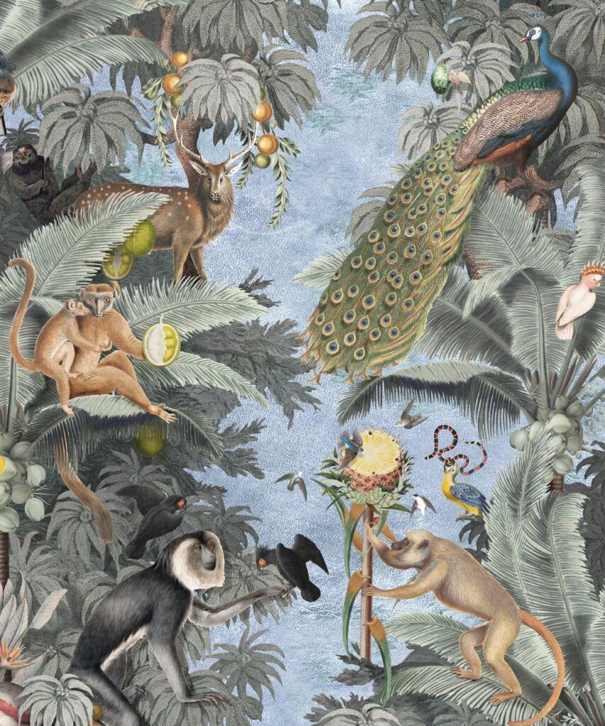 Arcadia Wallpaper • Playful Jungle Wallpaper • Milton & King USA