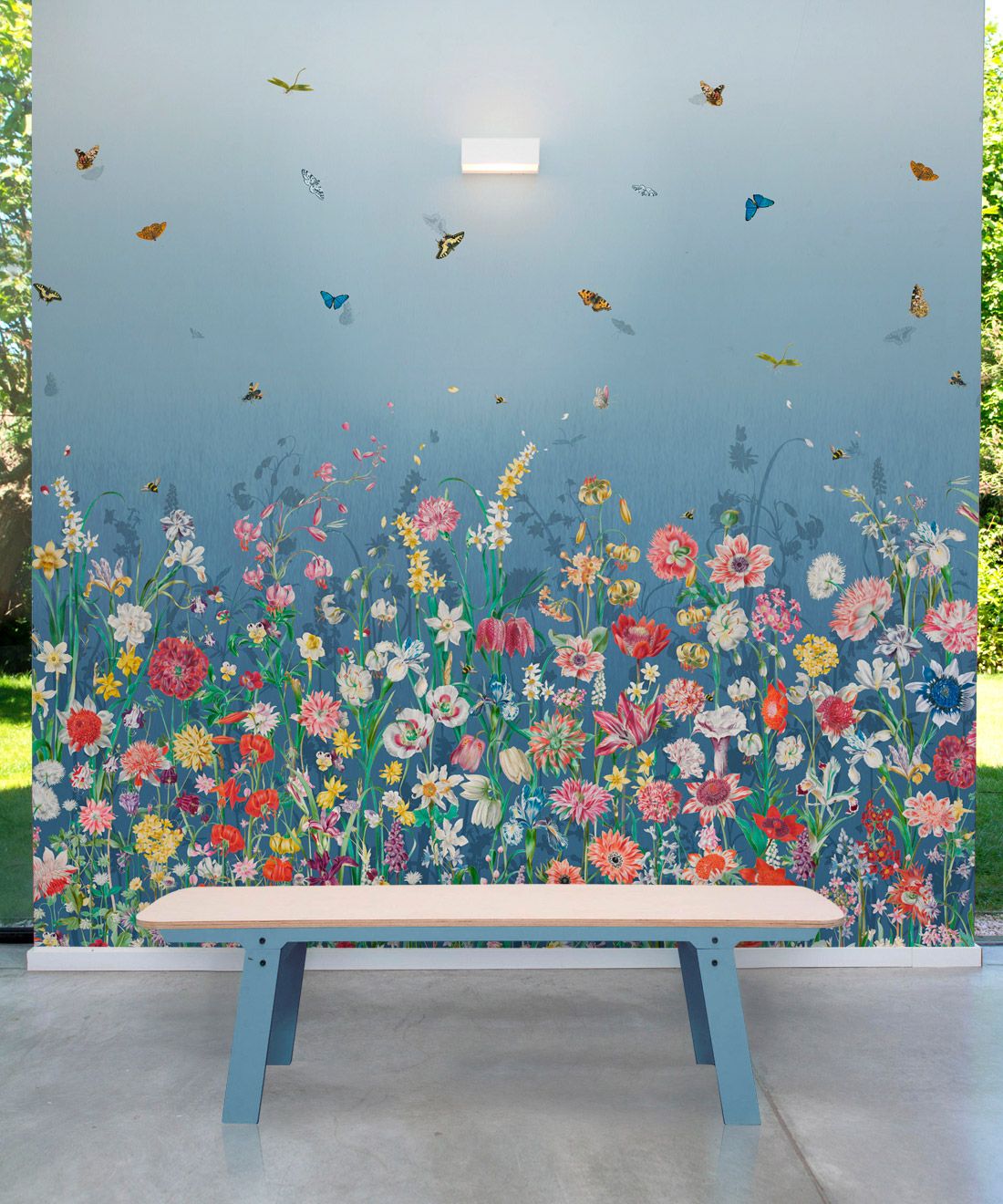 Jardin Mural • Blue • Insitu