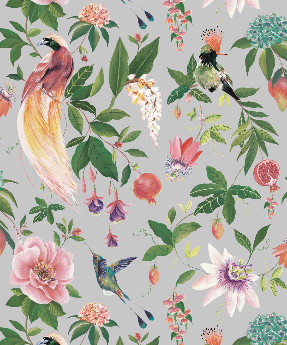 Gardenia Wallpaper • Opal • Swatch