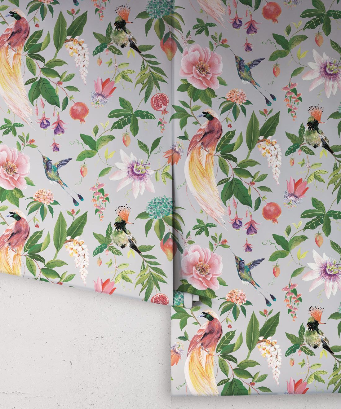 Gardenia Wallpaper • Opal • Rolls