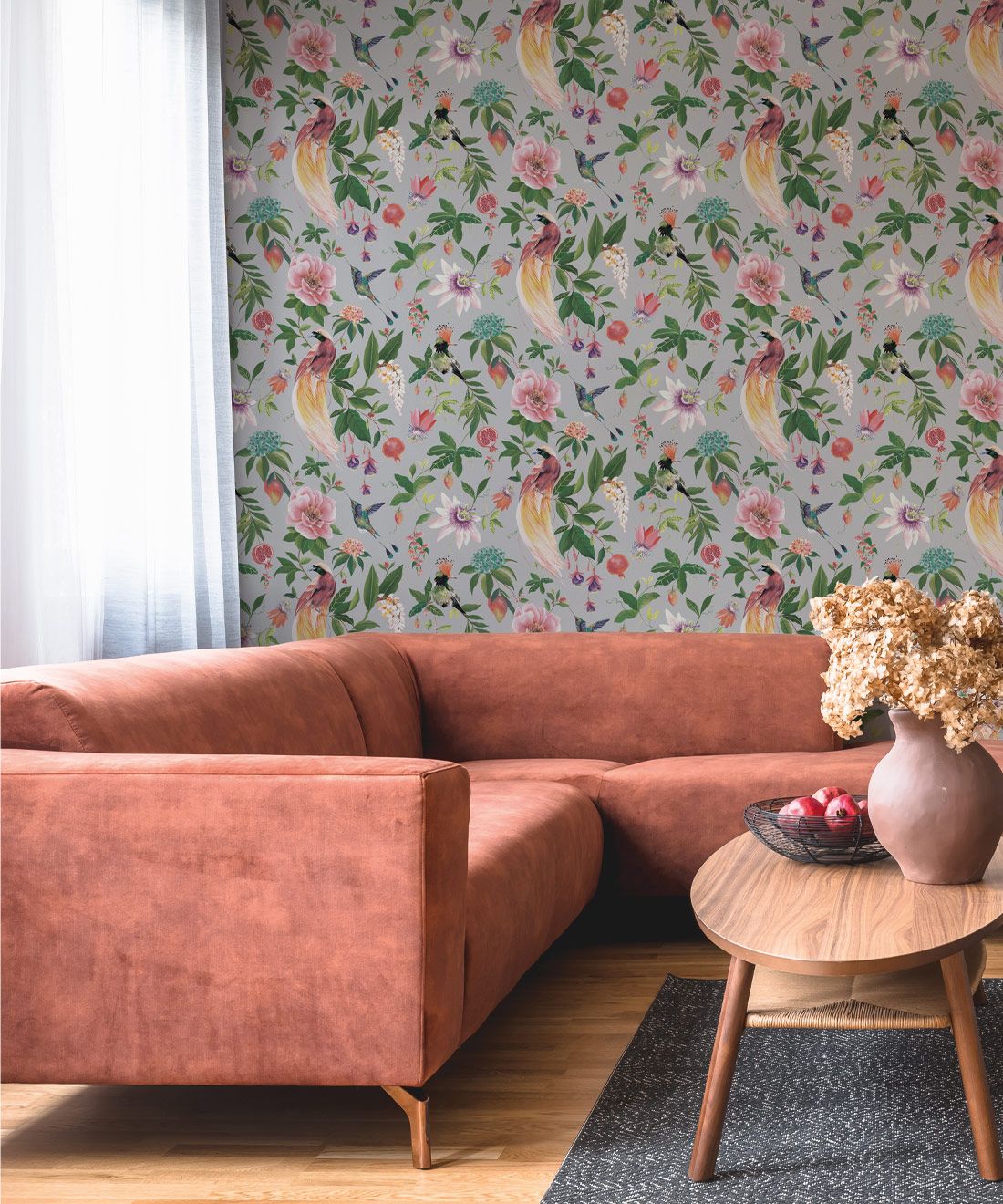 Gardenia Wallpaper • Opal • Insitu