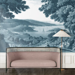 English Landscape Mural • Indigo • Insitu