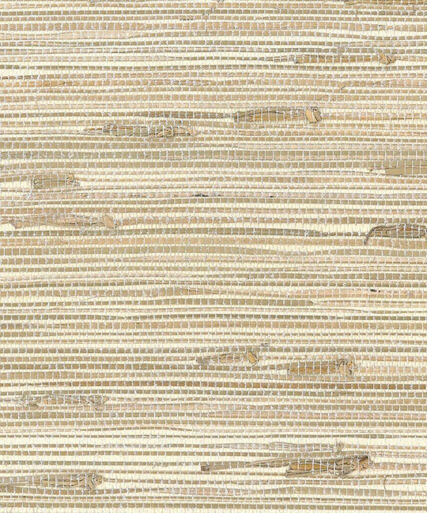 Metallic Triangle Grass Grasscloth Wallpaper - Pearl