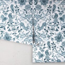 Playful Tiger Wallpaper • Silver Blue • Rolls