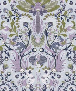 Jungle Symphony Wallpaper • Lavender • Swatch