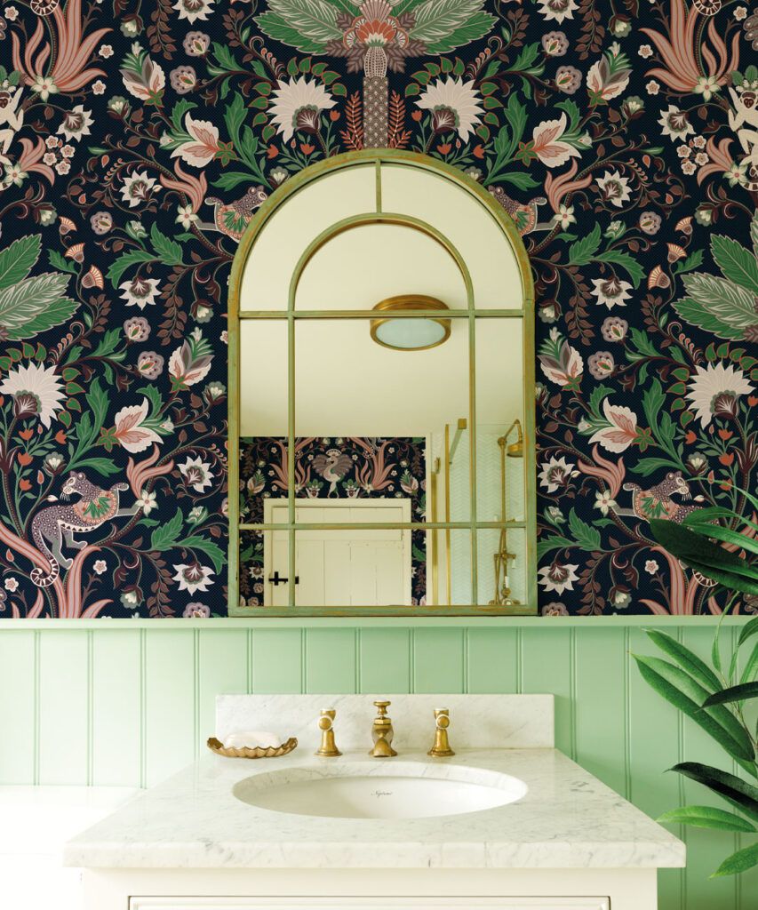 Jungle Symphony Wallpaper • Playful Jungle Wallpaper • Milton & King USA