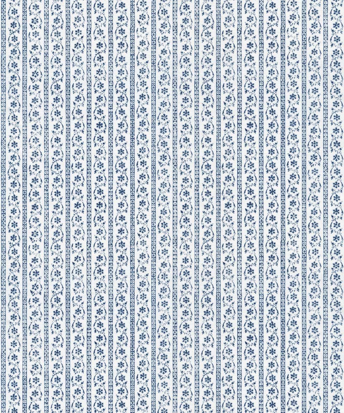 Daisy Chain Wallpaper • Indigo Ivory • Swatch