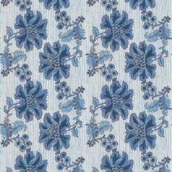 Indigo Ivory Stripe