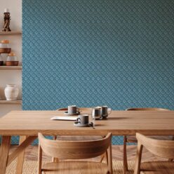 Istanbul Wallpaper • Indigo Sky Ivory • Insitu