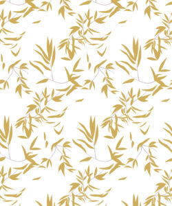 Bamboo Leaves Wallpaper • Antique Moss • Swatch