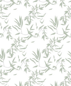 Bamboo Leaves Wallpaper • Seafoam • Swatch