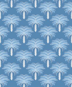 Desert Palm Wallpaper • Classic Blue • Swatch