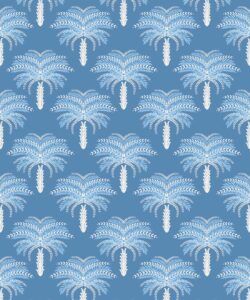 Desert Palm Wallpaper • Classic Blue • Swatch