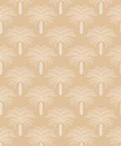 Desert Palm Wallpaper • Honey Peach • Swatch