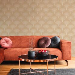Desert Palm Wallpaper • Honey Peach • Insitu